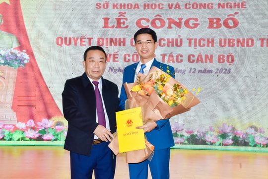 Công bố Quyết định bổ nhiệm Phó Giám đốc Sở Khoa học và Công nghệ