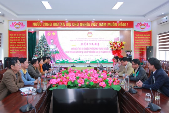 Tập huấn nghiệp vụ cho giảng viên, báo cáo viên Mặt trận Tổ quốc 