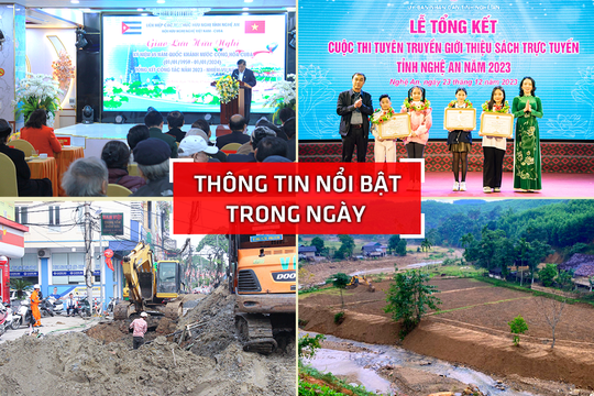 Nghệ An: Thông tin nổi bật ngày 23/12