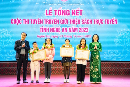 Trao giải thưởng Cuộc thi Tuyên truyền giới thiệu sách trực tuyến tỉnh Nghệ An năm 2023