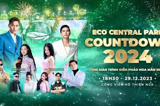 Countdown Eco Central Park 2024: Nơi đón năm mới đẹp nhất thành Vinh