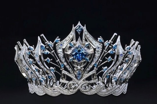 Vương miện Hoa hậu Hoàn vũ Việt Nam 2023 đính 100 viên kim cương