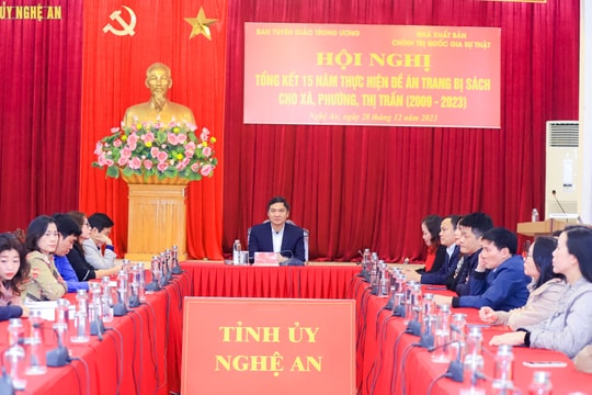 Tổng kết 15 năm thực hiện Đề án trang bị sách cho cơ sở xã, phường, thị trấn