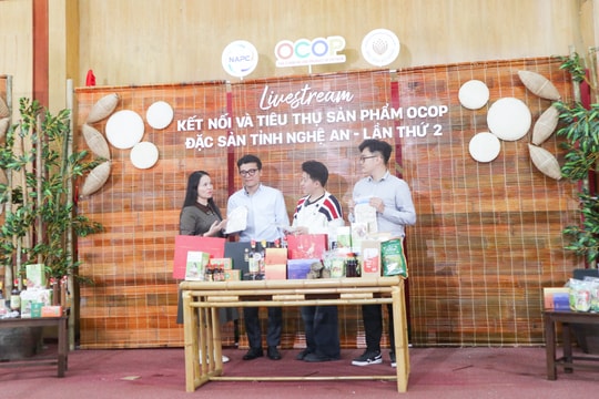 Nghệ An tổ chức livestream quảng bá, tiêu thụ sản phẩm OCOP