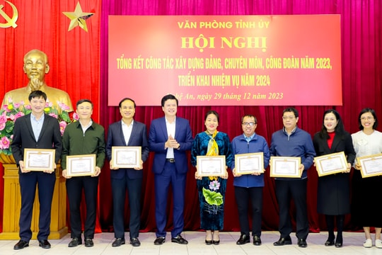 Văn phòng Tỉnh ủy tổng kết công tác năm 2023