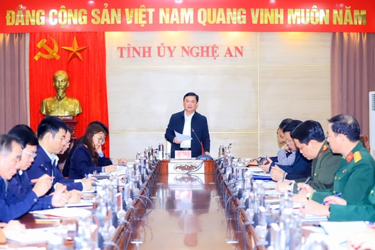 Thường trực Tỉnh ủy Nghệ An giao ban khối Nội chính