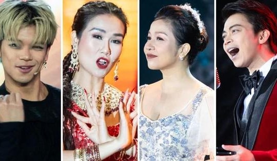 Dàn nghệ sĩ hùng hậu tham gia chương trình đón năm mới 2024 của VTV