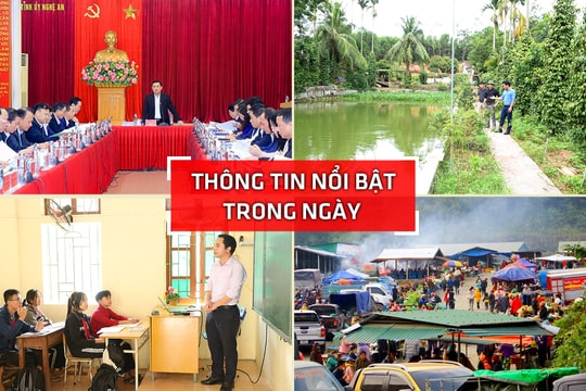 Nghệ An: Thông tin nổi bật ngày 2/1