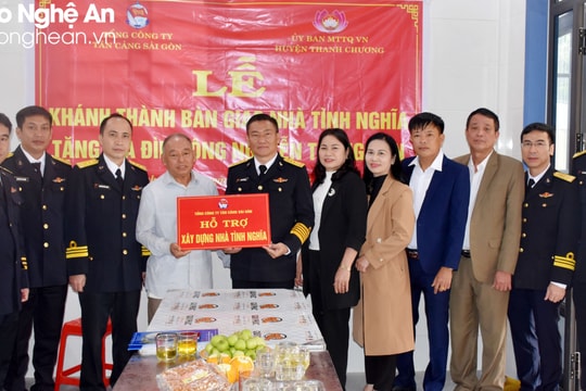  Tổng Công ty Tân Cảng Sài Gòn hỗ trợ 3 tỷ đồng xây dựng trạm y tế tại Thanh Chương