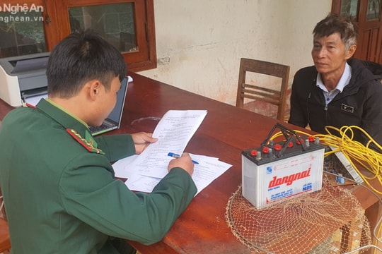 Bắt 2 đối tượng sử dụng kích điện đánh bắt thuỷ sản