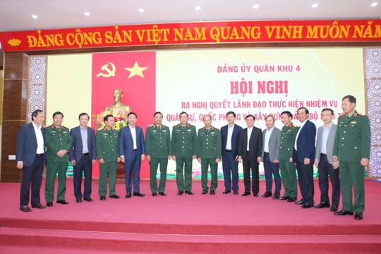 Đảng ủy Quân khu 4 ra Nghị quyết lãnh đạo thực hiện nhiệm vụ quân sự, quốc phòng năm 2024