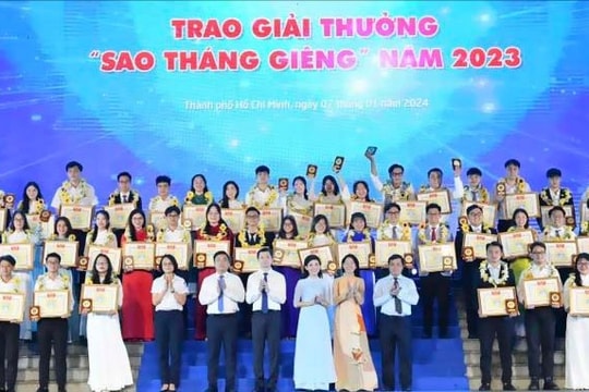 10 học sinh, sinh viên Nghệ An được trao giải Sao Tháng giêng, Học sinh 3 tốt, Học sinh 3 rèn luyện cấp Trung ương năm 2023