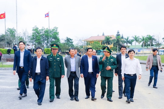 Đoàn giám sát Ủy ban Đối ngoại của Quốc hội khảo sát chuyên đề về biên giới lãnh thổ tại huyện Thanh Chương