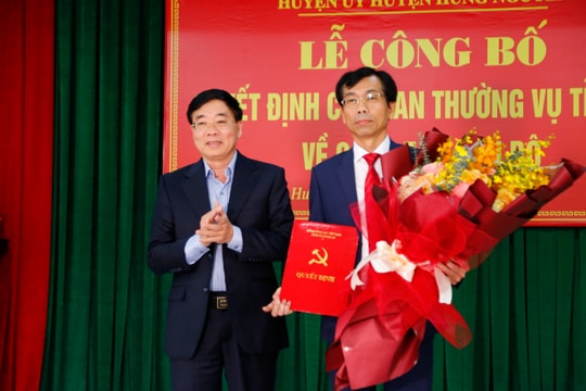 Hưng Nguyên có tân Phó Bí thư Thường trực Huyện uỷ