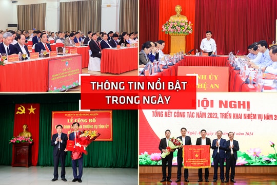 Nghệ An: Thông tin nổi bật ngày 11/1