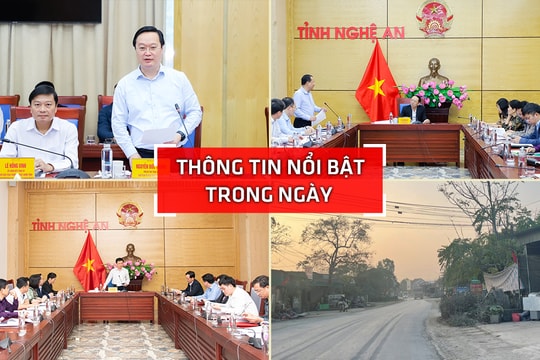 Nghệ An: Thông tin nổi bật ngày 12/1