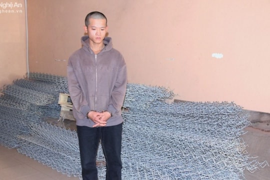 Bắt đối tượng trộm 100 tấm lưới bê tông trên công trình cao tốc Bắc - Nam