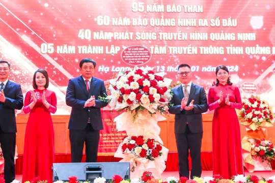 Kỷ niệm 95 năm Báo Than, 60 năm Báo Quảng Ninh ra số đầu, 40 năm phát sóng truyền hình và 5 năm thành lập Trung tâm Truyền thông tỉnh Quảng Ninh