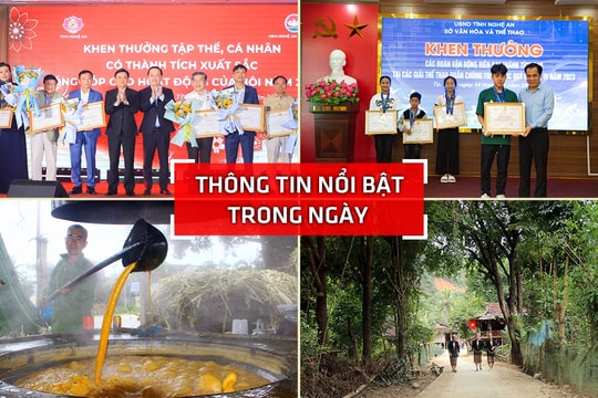 Nghệ An: Thông tin nổi bật ngày 14/1