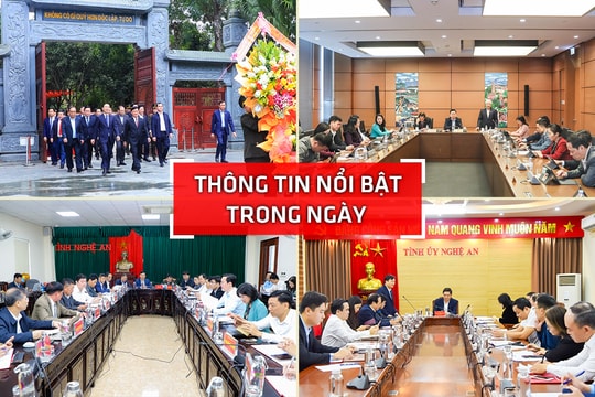 Nghệ An: Thông tin nổi bật ngày 16/1