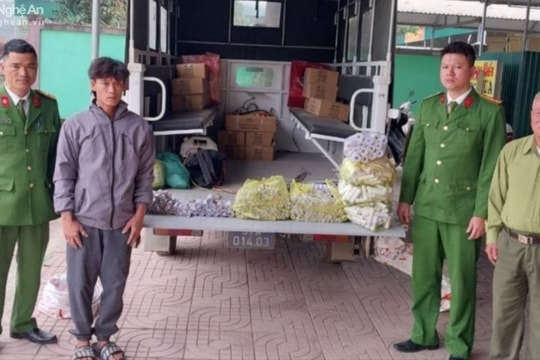 Bắt giữ đối tượng tàng trữ trái phép 37kg pháo tự chế