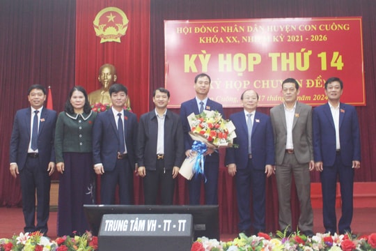 Con Cuông bầu bổ sung chức danh Chủ tịch Hội đồng nhân dân huyện