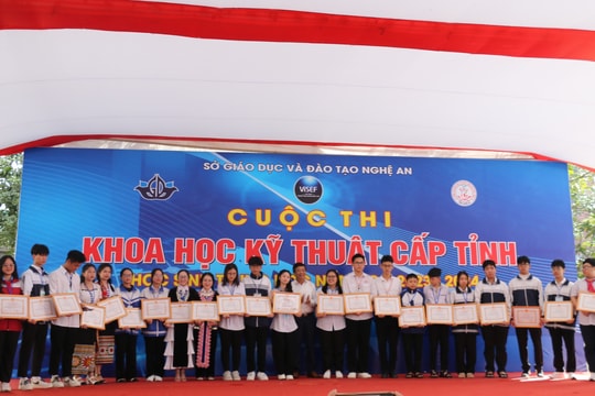 12 dự án đạt giải Nhất tại Cuộc thi Khoa học, kỹ thuật cấp tỉnh năm học 2023 - 2024