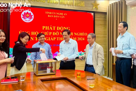 Hơn 125,8 tỷ đồng đăng ký ủng hộ 'Tết Vì người nghèo - Xuân Giáp Thìn 2024'