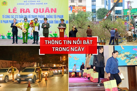 Nghệ An: Thông tin nổi bật ngày 22/1