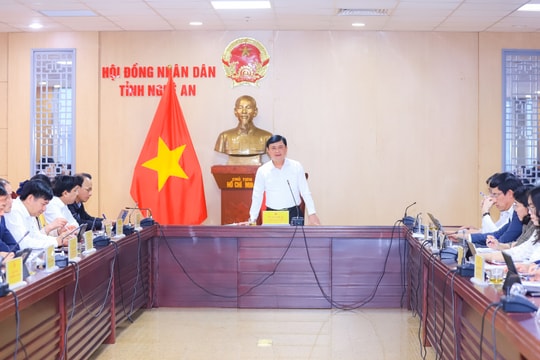 Thường trực HĐND tỉnh Nghệ An tổ chức phiên họp thường kỳ tháng 1/2024