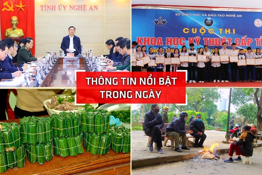 Nghệ An: Thông tin nổi bật ngày 24/1