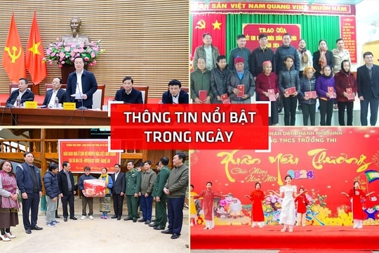 Thông tin nổi bật tỉnh Nghệ An ngày 25/1