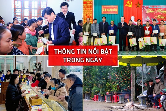 Nghệ An: Thông tin nổi bật ngày 29/1