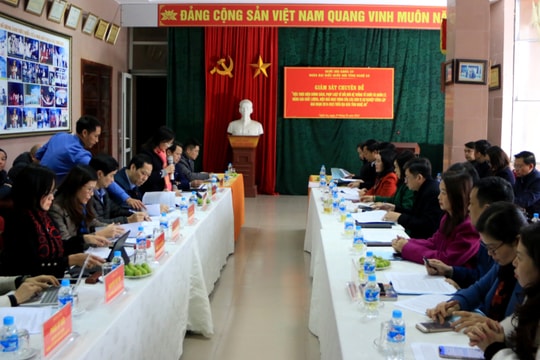 Đoàn đại biểu Quốc hội giám sát chuyên đề tại Sở Văn hoá và Thể thao 