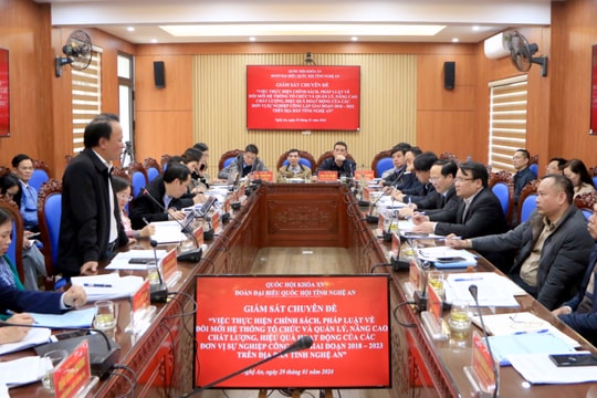 Sở Nông nghiệp và Phát triển nông thôn đề xuất nhiều kiến nghị đến Đoàn giám sát Quốc hội