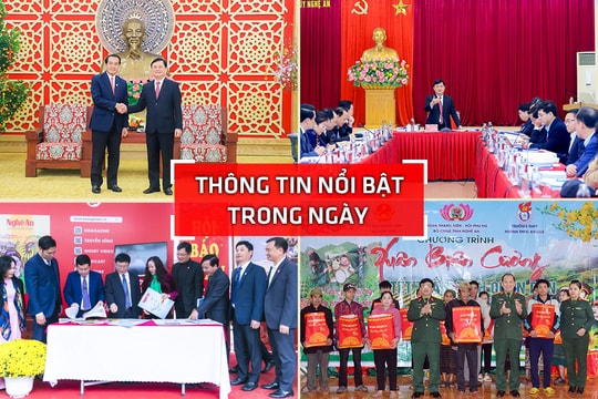 Nghệ An: Thông tin nổi bật ngày 30/1