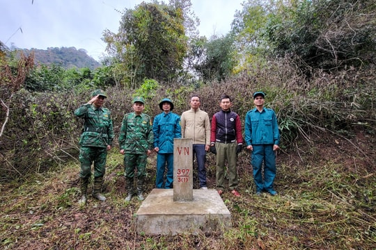 Tuần tra bảo vệ đường biên, cột mốc trước Tết Nguyên Đán Giáp Thìn
