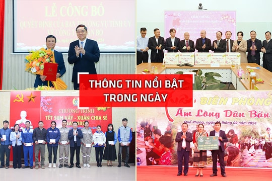 Nghệ An: Thông tin nổi bật ngày 1/2