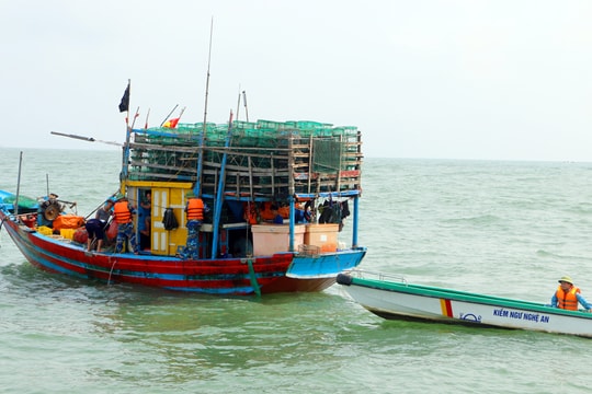 Nghệ An tập trung kiểm tra, xử lý nghiêm tàu cá '3 không' 