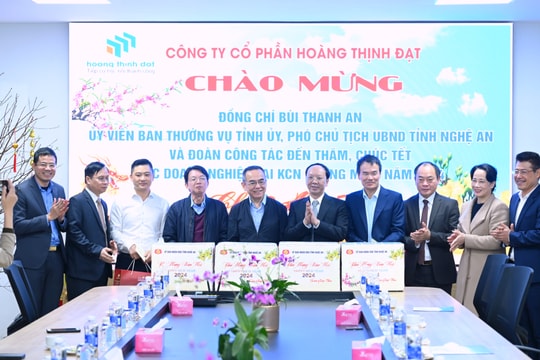Phó Chủ tịch UBND tỉnh Bùi Thanh An thăm, chúc Tết các doanh nghiệp và nhà đầu tư