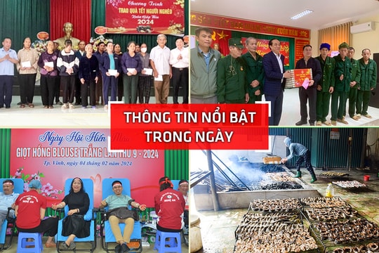 Nghệ An: Thông tin nổi bật ngày 4/2