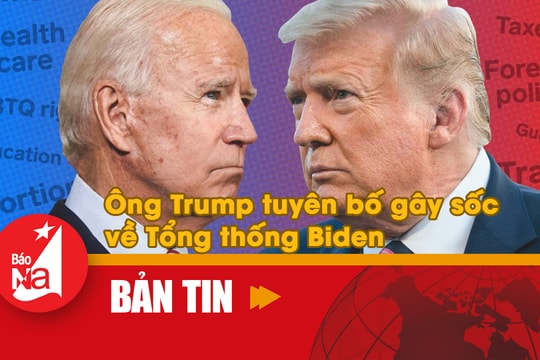 Ông Trump tuyên bố gây sốc về Tổng thống Biden 