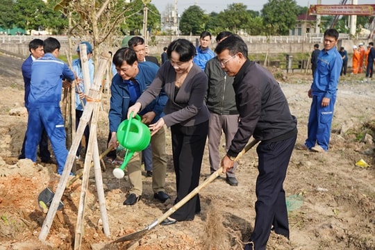 Đảng ủy Khối Doanh nghiệp Nghệ An hưởng ứng 'Tết trồng cây đời đời nhớ ơn Bác Hồ'