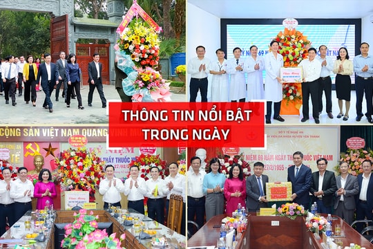 Nghệ An: Thông tin nổi bật ngày 22/2
