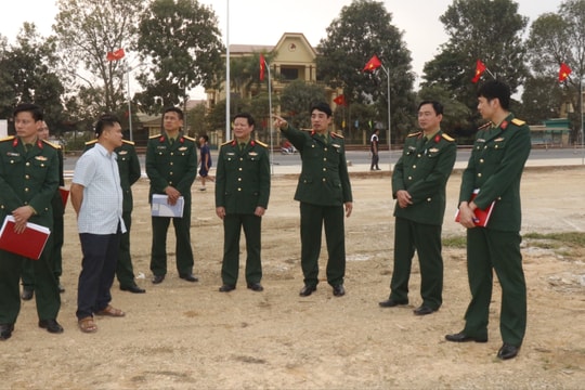 Bộ Chỉ huy Quân sự tỉnh kiểm tra công tác chuẩn bị Lễ giao nhận quân tại huyện Nam Đàn và Đô Lương