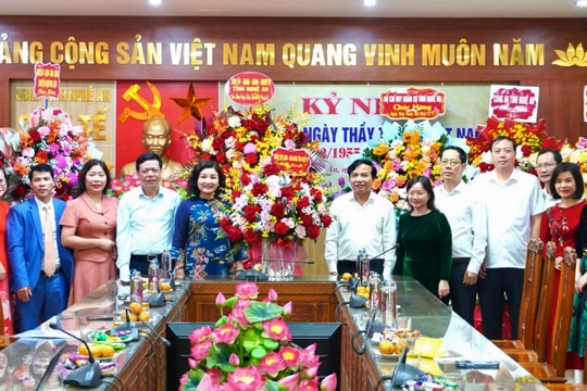 Đoàn đại biểu Quốc hội và HĐND tỉnh chúc mừng Sở Y tế nhân Ngày Thầy thuốc Việt Nam