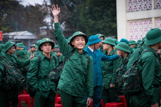 Những hình ảnh đẹp của tân binh trong ngày lên đường nhập ngũ