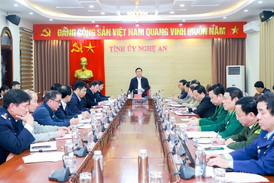 Thường trực Tỉnh ủy Nghệ An giao ban khối Nội chính tháng 2/2024