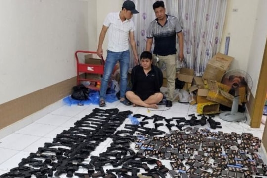 Triệt phá kho súng đạn được rao bán trên không gian mạng