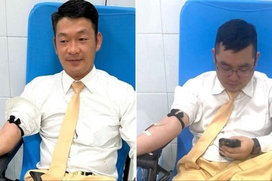 Hai cảnh sát giao thông Nghệ An kịp thời hiến máu cứu cháu bé mắc bệnh hiểm nghèo